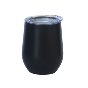 Egg Mug Double Walled BLACK Stainless Steel 12oz 360ml