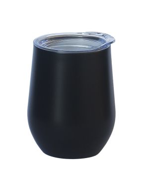 Egg Mug Double Walled BLACK Stainless Steel 12oz 360ml