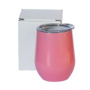 Egg Mug Double Walled Candy Pink Stainless Steel 12oz 360ml