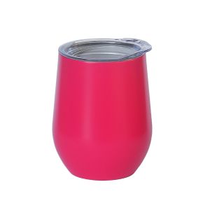 Egg Mug Double Walled HOT Pink Stainless Steel 12oz 360ml