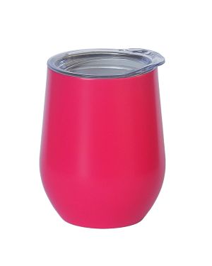 Egg Mug Double Walled HOT Pink Stainless Steel 12oz 360ml