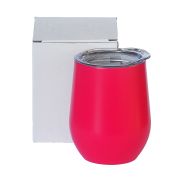 Egg Mug Double Walled HOT Pink Stainless Steel 12oz 360ml