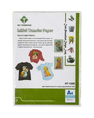 Inkjet Transfer Paper Light Fabrics Hot/Cold Peel A4 per sheet