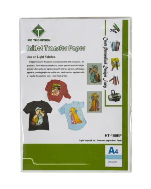 Light Inkjet Transfer Paper Hot Peel A4 per Sheet