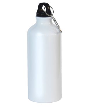 Sublimation Water Bottle White Aluminium with Screw Top Lid 20oz 600ml